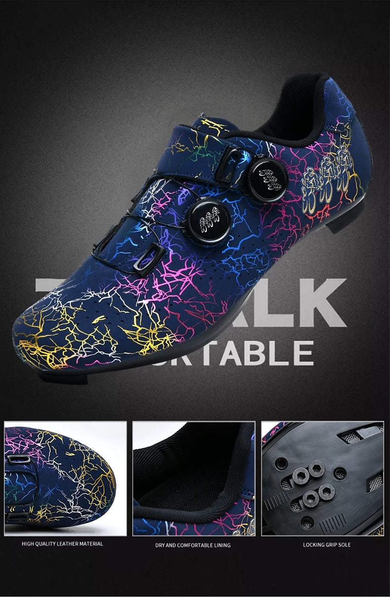 Lightning Colorful Road Cycling Shoes