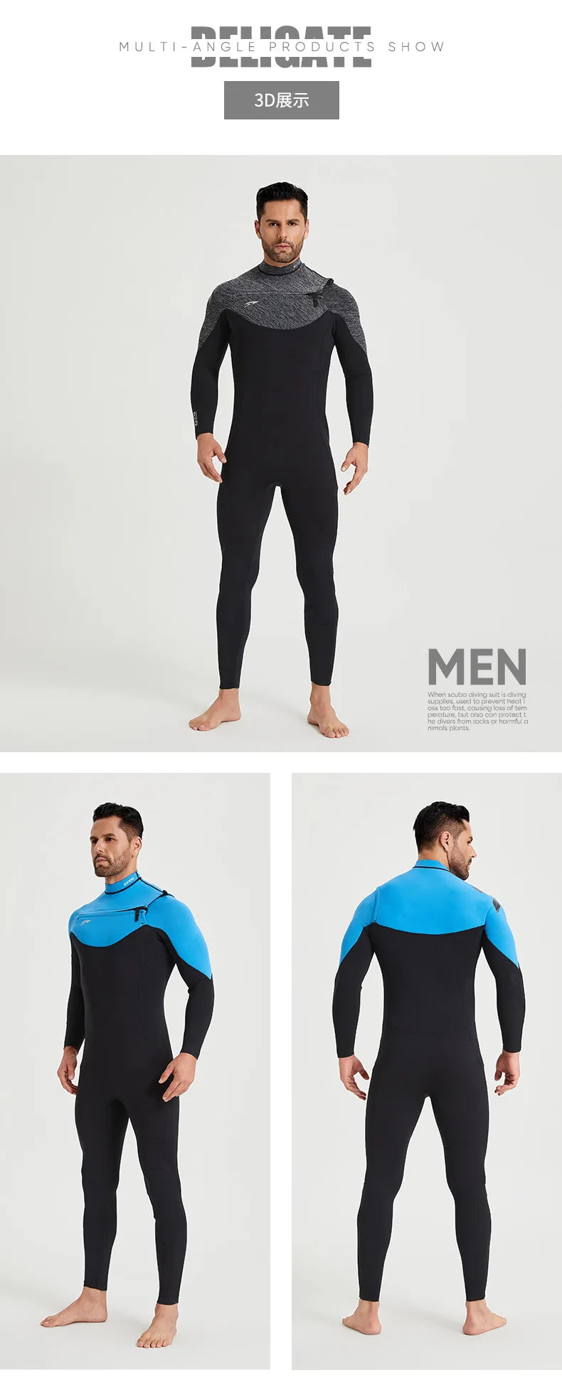 ZECO 3/2MM Neoprene Surf Wetsuit