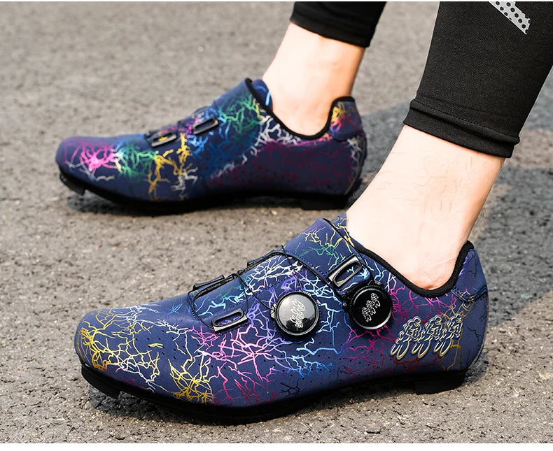 Lightning Colorful Road Cycling Shoes