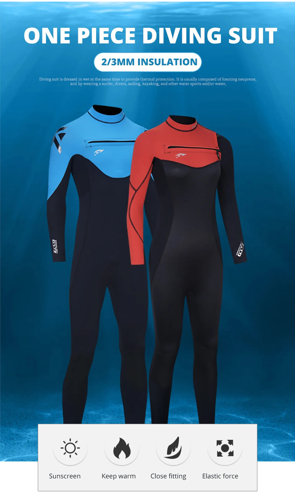 ZECO 3/2MM Neoprene Surf Wetsuit