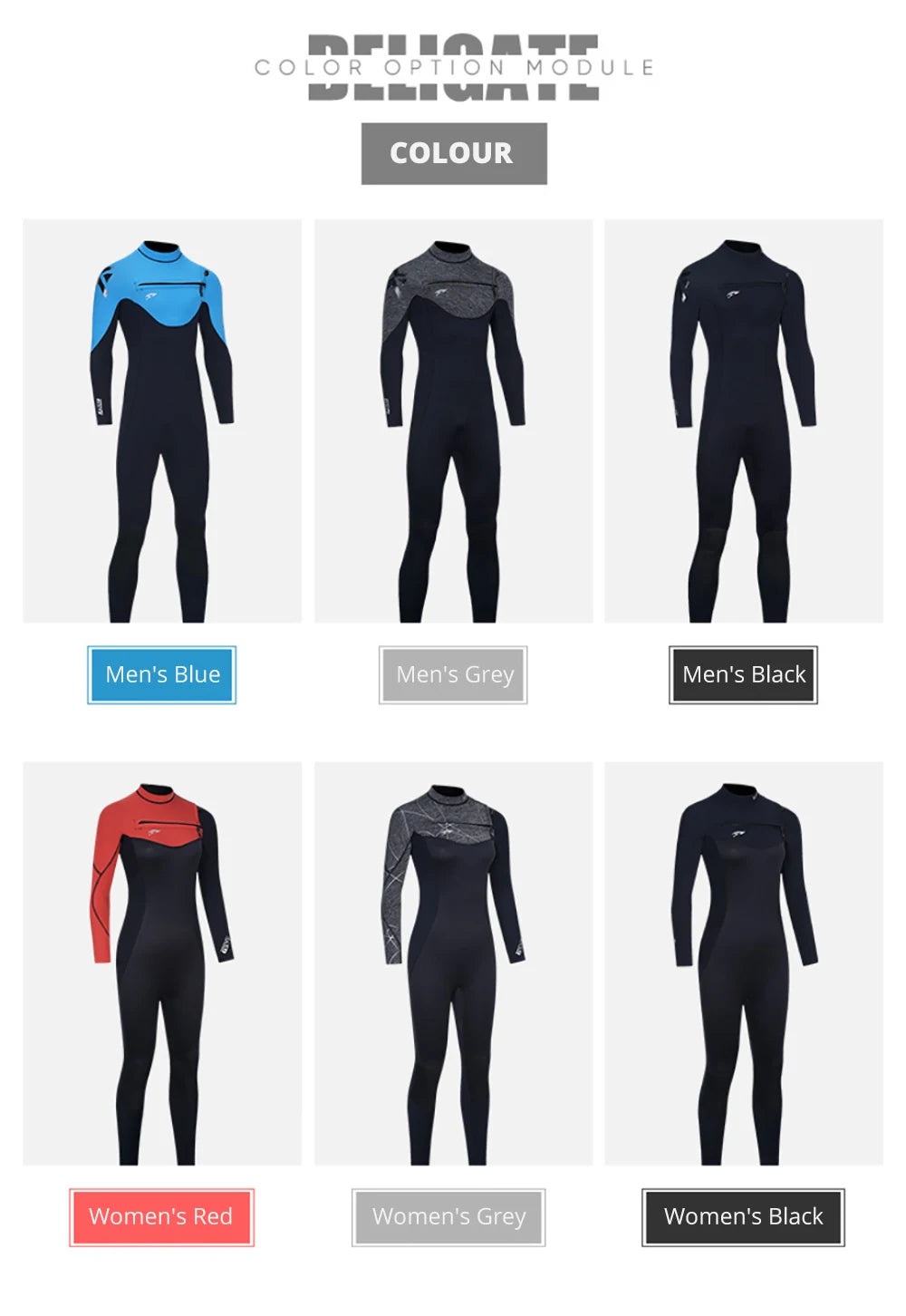 ZECO 3/2MM Neoprene Surf Wetsuit