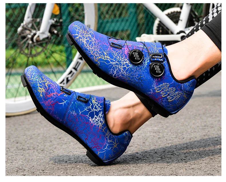 Lightning Colorful Road Cycling Shoes