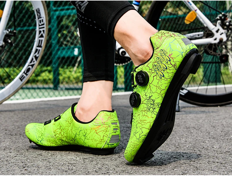 Lightning Colorful Road Cycling Shoes