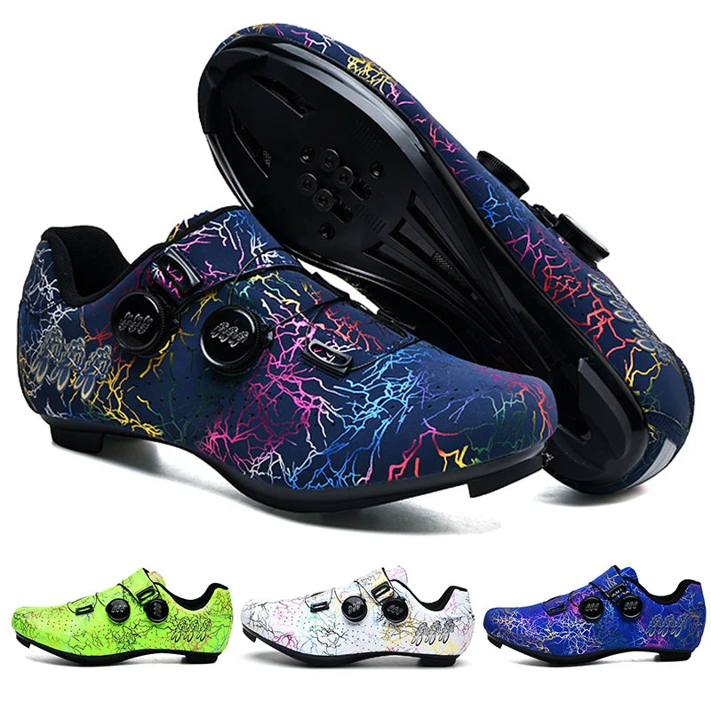 Lightning Colorful Road Cycling Shoes