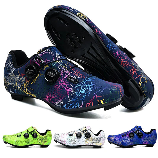 Chaussures de cyclisme sur route colorées Lightning