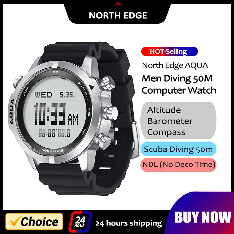 North Edge AQUA. Surf Dive Sailing Professional Watch