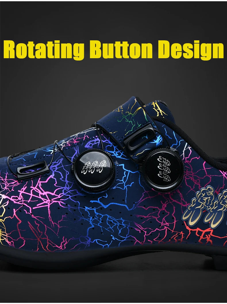 Lightning Colorful Road Cycling Shoes