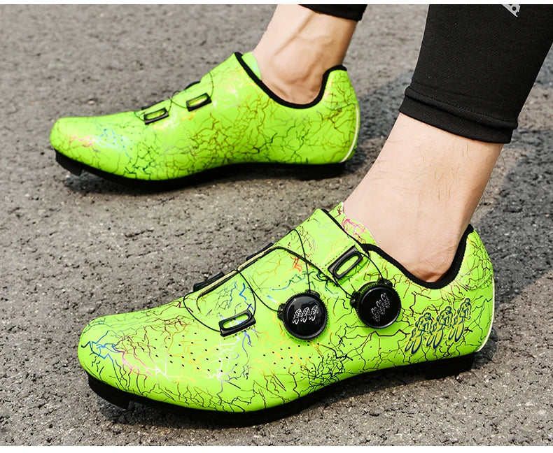 Lightning Colorful Road Cycling Shoes