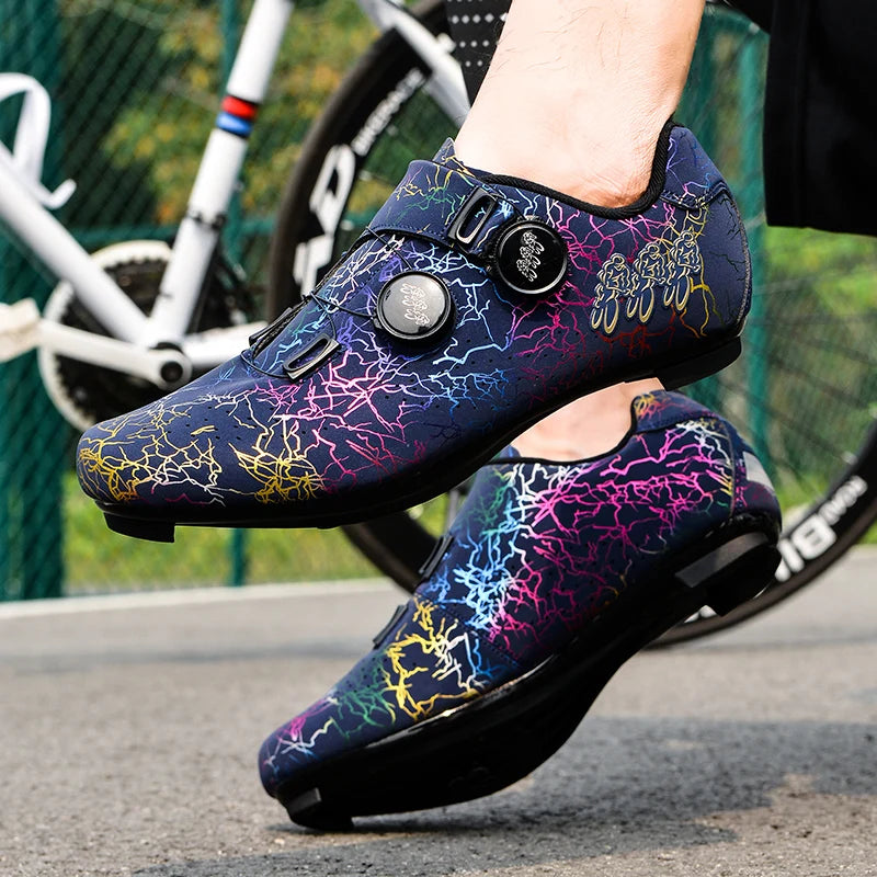 Lightning Colorful Road Cycling Shoes